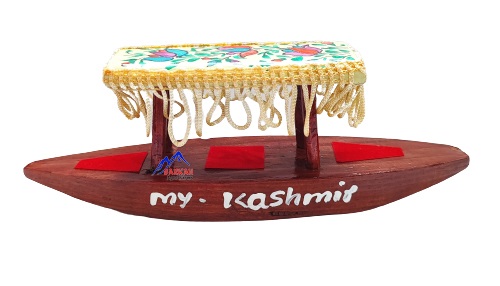 Handmade walnut wooden Kashmiri boat