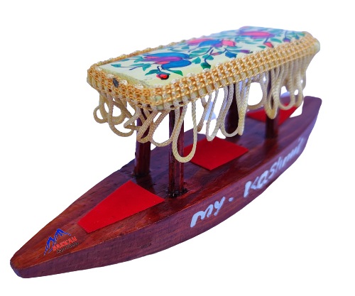 Handmade Kashmiri Shikara - Kashmiri Art – Decorative Showpiece - Image 2